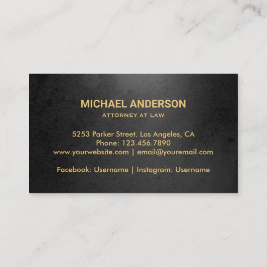 法務はかりで測金ゴールド(効力)弁護士 名刺 (裏面)