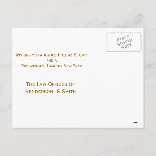 法務はかりで測,弁護士，祝日挨拶 シーズンポストカード (裏面)