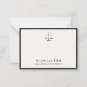 法務エレガントスケール ノートカード (正面)