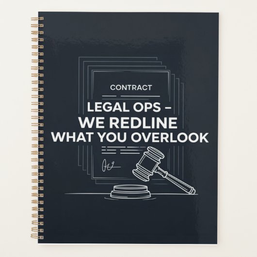 法務オペレーション – 週間プランナー プランナー手帳 (正面)