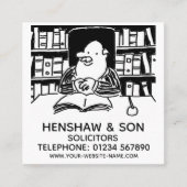 法務サービスの弁護士のプロモーション スクエア名刺 (正面)