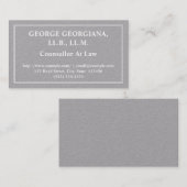 法務ビジネスカードの保守的カウンセラー 名刺 (正面/裏面)