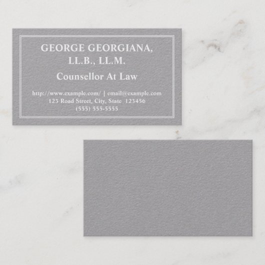 法務ビジネスカードの保守的カウンセラー 名刺 (正面/裏面)