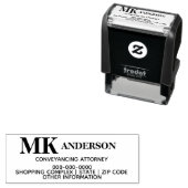 法務モノグラムコンベヤアドレス セルフインキングスタンプ (インサイチュ)