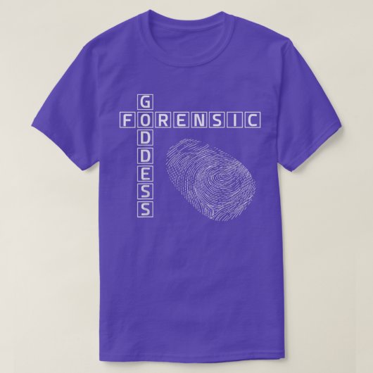法医女指紋科学 Tシャツ (デザイン正面)
