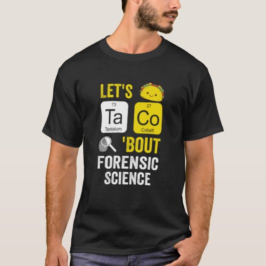 法医学についてタコに話そう Tシャツ (正面)