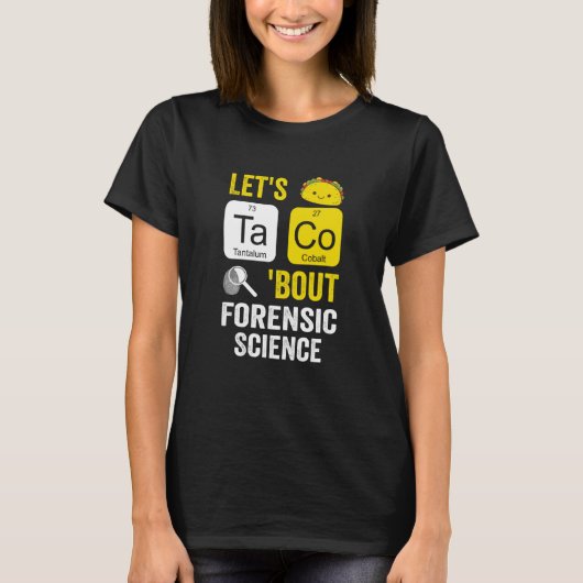 法医学についてタコに話そう Tシャツ (正面)