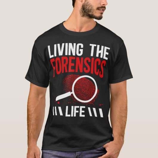 法医学の人生を生きる 法医学捜査 Tシャツ (正面)