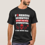 法医学の犯罪現場の証拠Dna Crino Tシャツ (正面)
