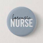 法医学ナース |法医学の看護ギフト 缶バッジ (正面)