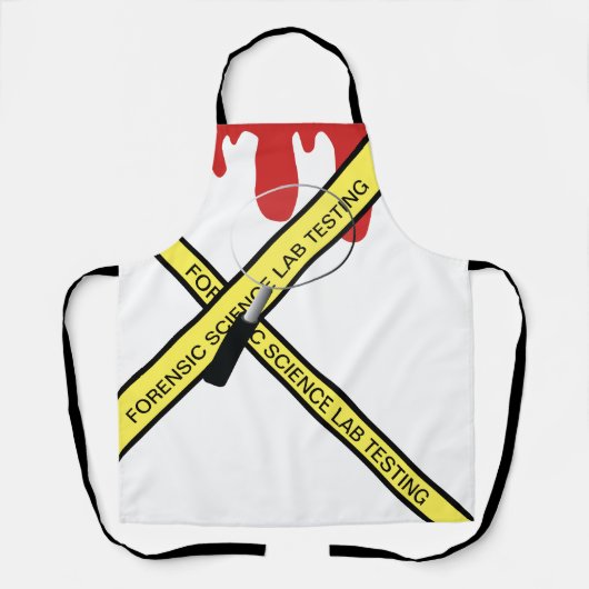 法医学ラボ先生試験授業エプロン エプロン (正面)