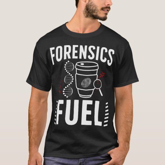 法医学捜査コーヒー 法医学捜査官 Tシャツ (正面)