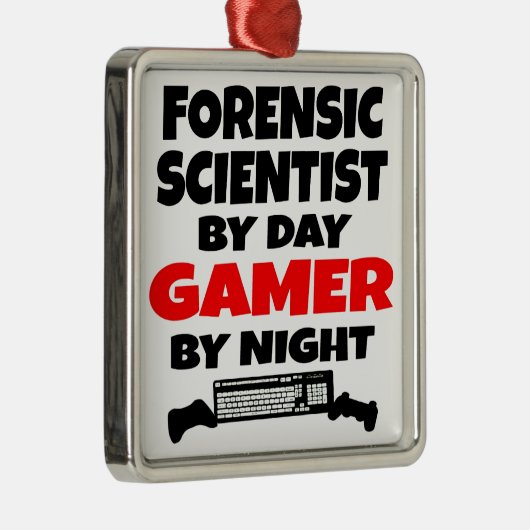 法医学者が遊のビデオゲームを愛 メタルオーナメント (右)