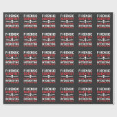 法医学者面接官死亡スカル骨 ラッピングペーパー (フラット)