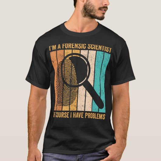 法医学者Iが問題証拠Techni Tシャツ (正面)