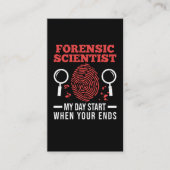 法医学調査員法医学科学者 名刺 (正面)