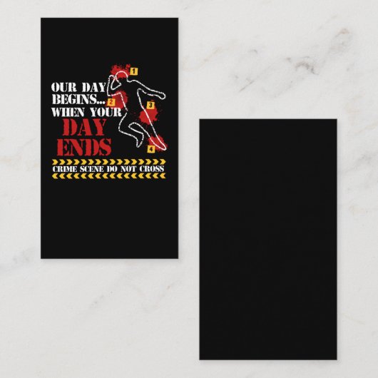 法医学調査官犯罪捜査官 名刺 (正面/裏面)