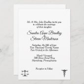 法医学連合 招待状 (正面/裏面)