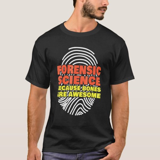法医学　骨がすごいから Tシャツ (正面)