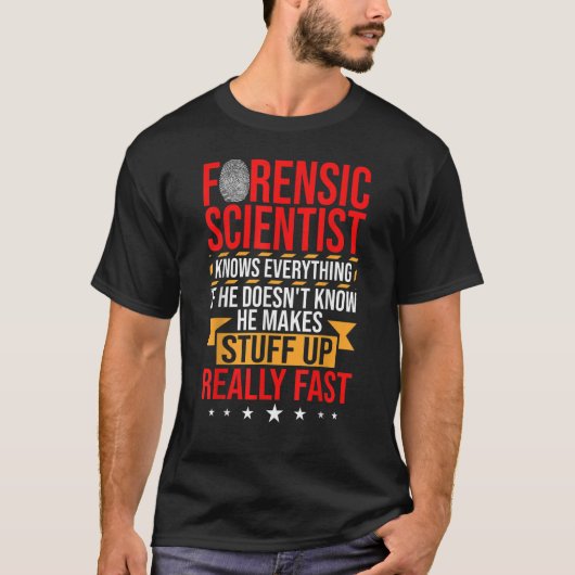 法医心理学フォレンジック探偵法医学Sc Tシャツ (正面)