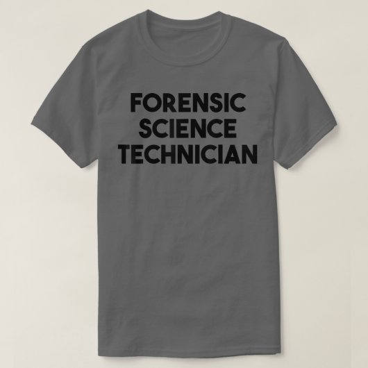 法医科学技術者 Tシャツ (デザイン正面)