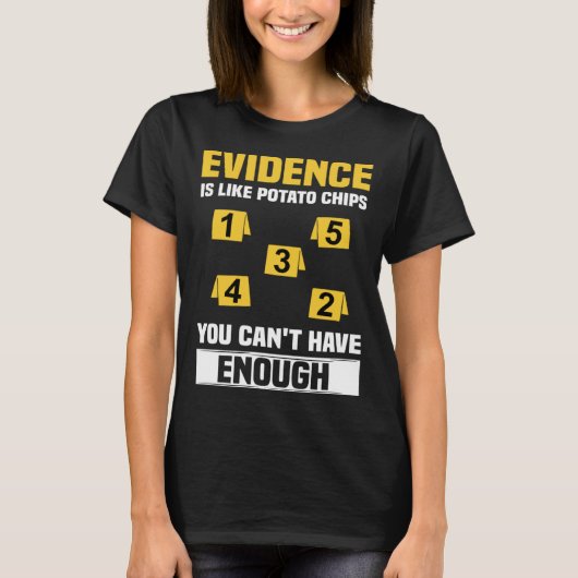 法医科学者犯罪学の検視官と法医学 Tシャツ (正面)