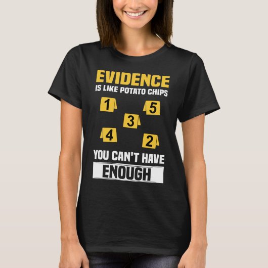法医科学者犯罪学の検視官と法医学 Tシャツ (正面)
