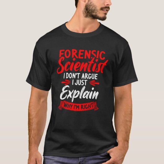法医科学者犯罪現場調査員&フォア Tシャツ (正面)