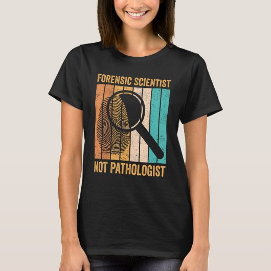 法医科学者病理医鑑識の証拠 Tシャツ (正面)