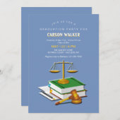 法司法卒業党 招待状 (正面/裏面)