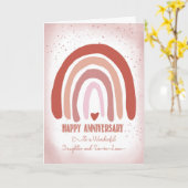 法周年記念ソフトピンクの娘夫婦 カード (黄色い花)