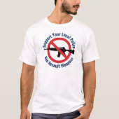 法執行を支援せよ - アサルトライフル禁止 Tシャツ (正面)