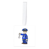 法執行クリスマスキューブオーナメント キューブオーナメント (正面)