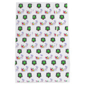 法執行クリスマスサンタ   ミディアムペーパーバッグ (裏面)