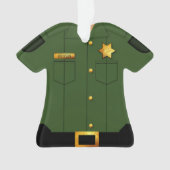法執行グリーンユニフォーム オーナメント (正面)