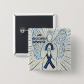 法執行サポーター認識度リボンピン 缶バッジ (正面&裏面)