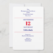 法執行主題誕生日パーティー 招待状 (裏面)