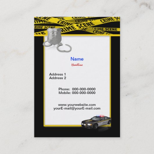 法執行名刺 名刺 (正面)