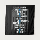 法執行国旗警察の感謝 タペストリー (正面)