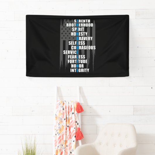 法執行国旗警察の感謝 横断幕 (インサイチュ)