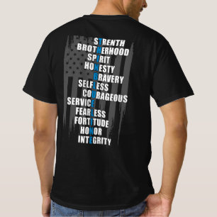 法執行国旗警察の感謝 Tシャツ