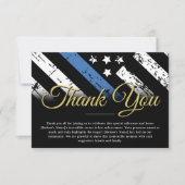 法執行官警察退職パーティー サンキューカード (正面)