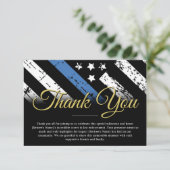 法執行官警察退職パーティー サンキューカード (スタンド正面)