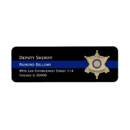 法執行差出人住所ラベル ラベル