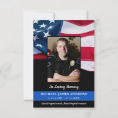 法執行旗警察追悼式 サンキューカード (正面)