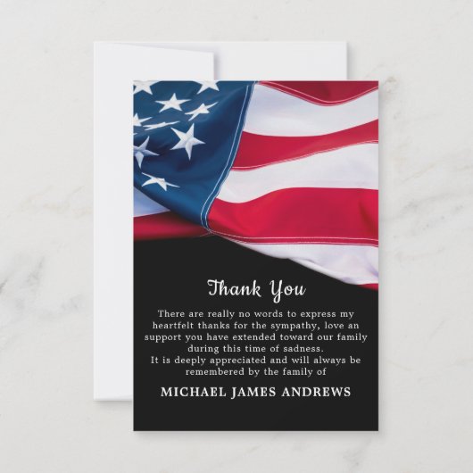 法執行旗警察追悼式 サンキューカード (裏面)