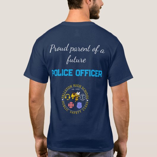 法執行機関の誇りある親 Tシャツ (裏面)