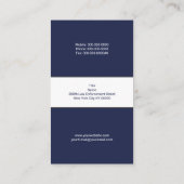 法執行機関 名刺 (裏面)