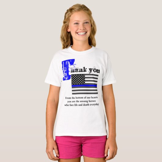 法執行法執行感謝 Tシャツ (正面フル)