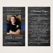 法執行葬儀祈りの言葉車 (正面&裏面)